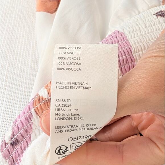 Maeve x Paul Rousso Fish/Floral Print High-rise Wide Leg Palazzo Pants, size M - Picture 9 of 10